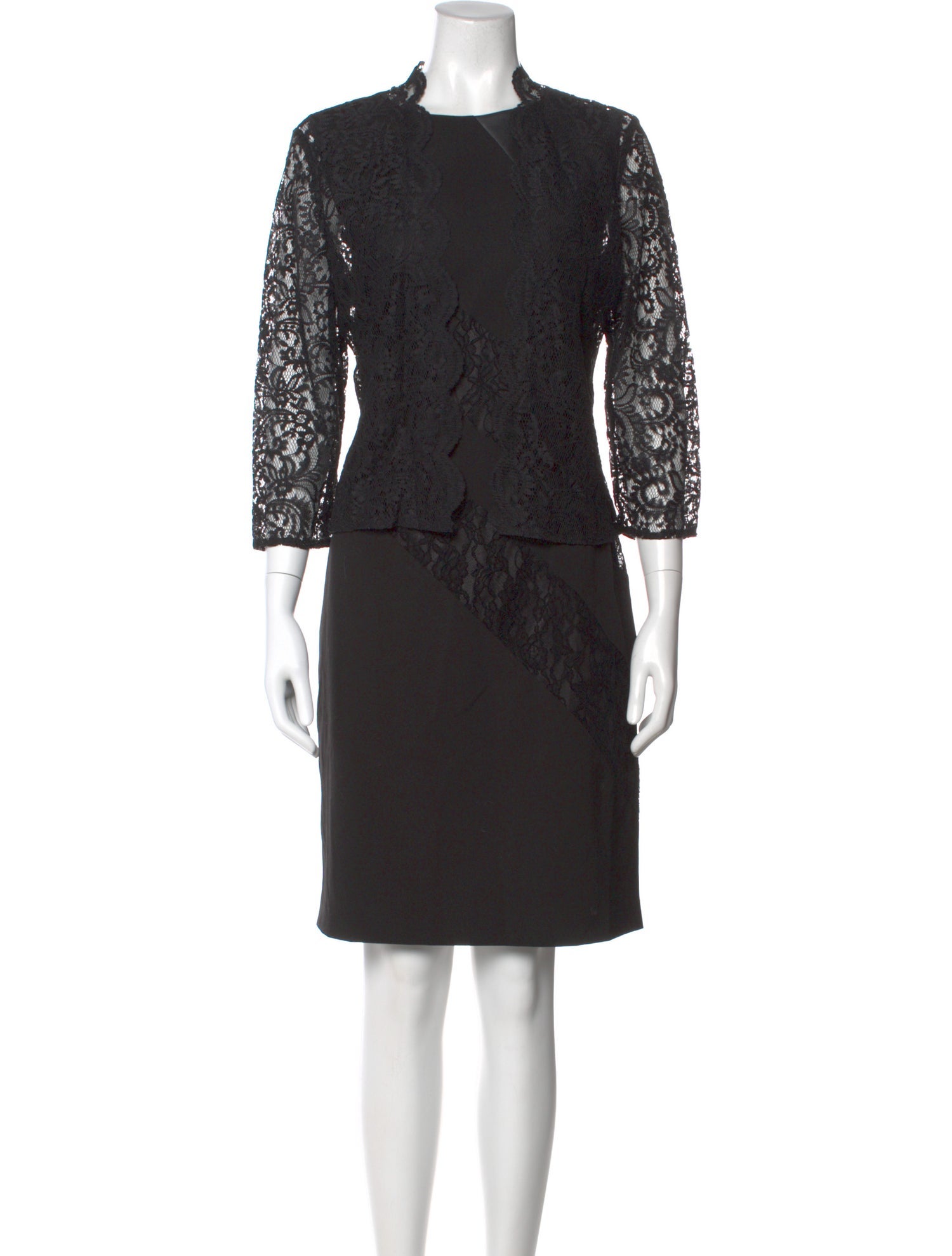 Calvin Klein Collection Lace Pattern Knee-Length Dress
