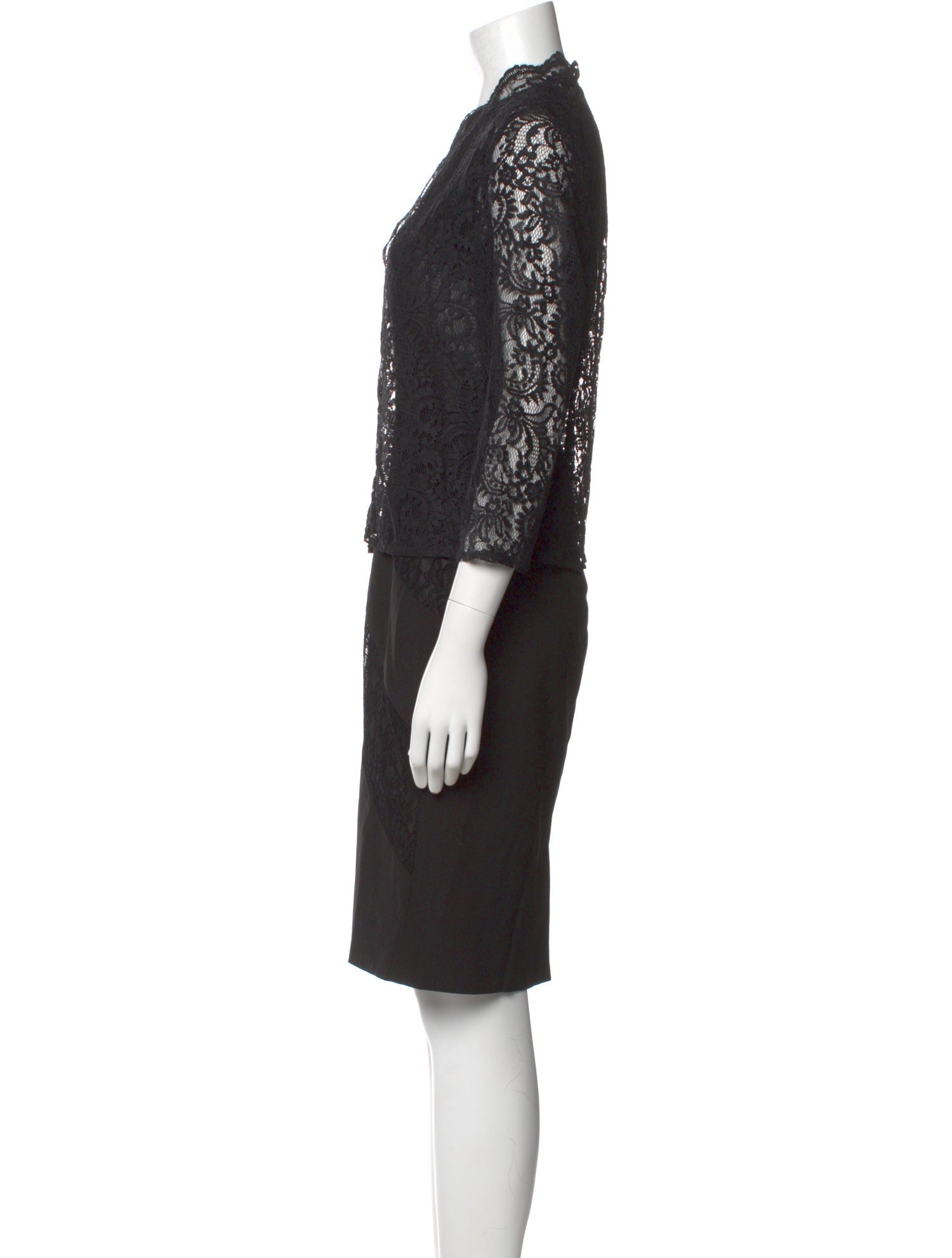 Calvin Klein Collection Lace Pattern Knee-Length Dress