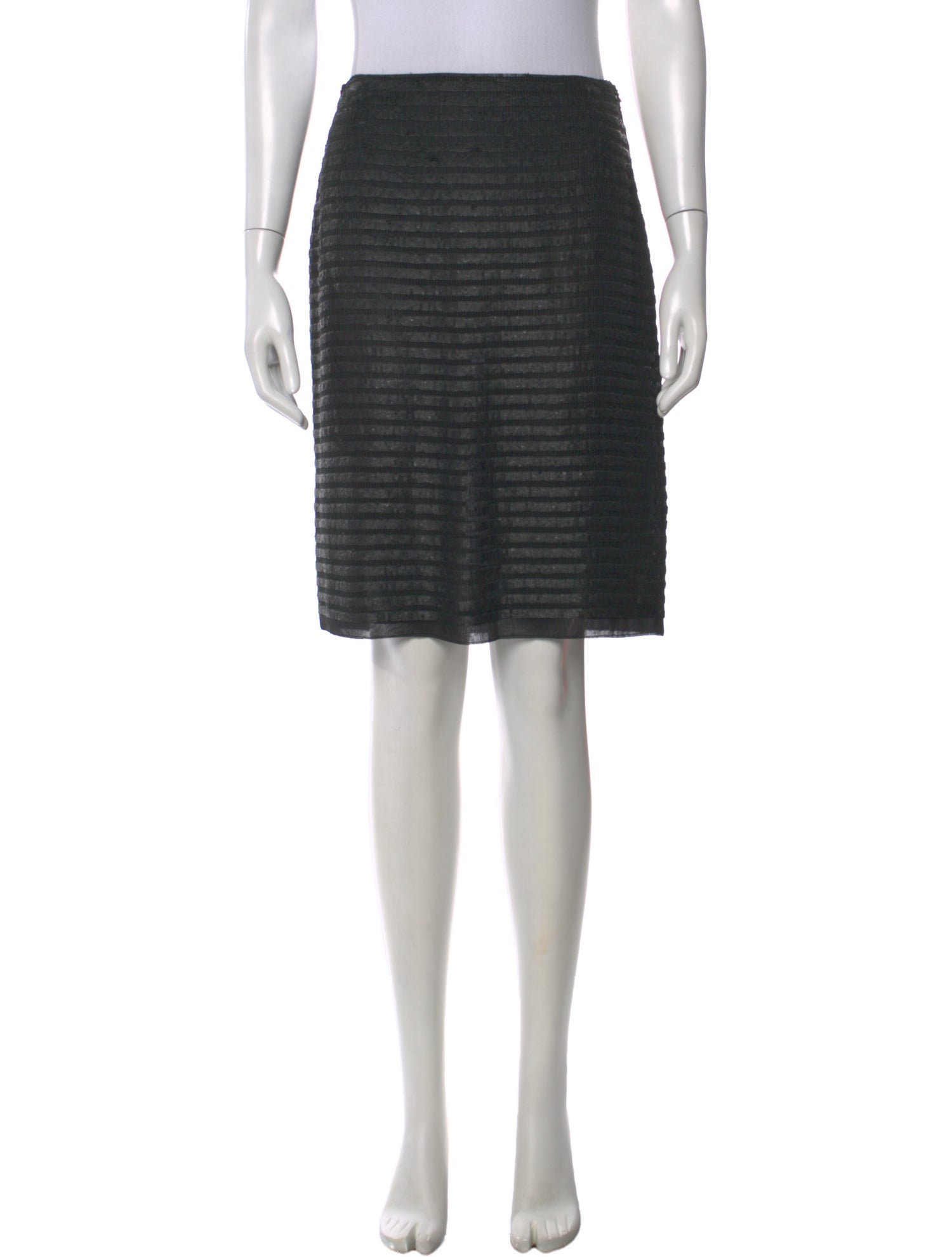 Calvin Klein Collection Silk Knee-Length Skirt