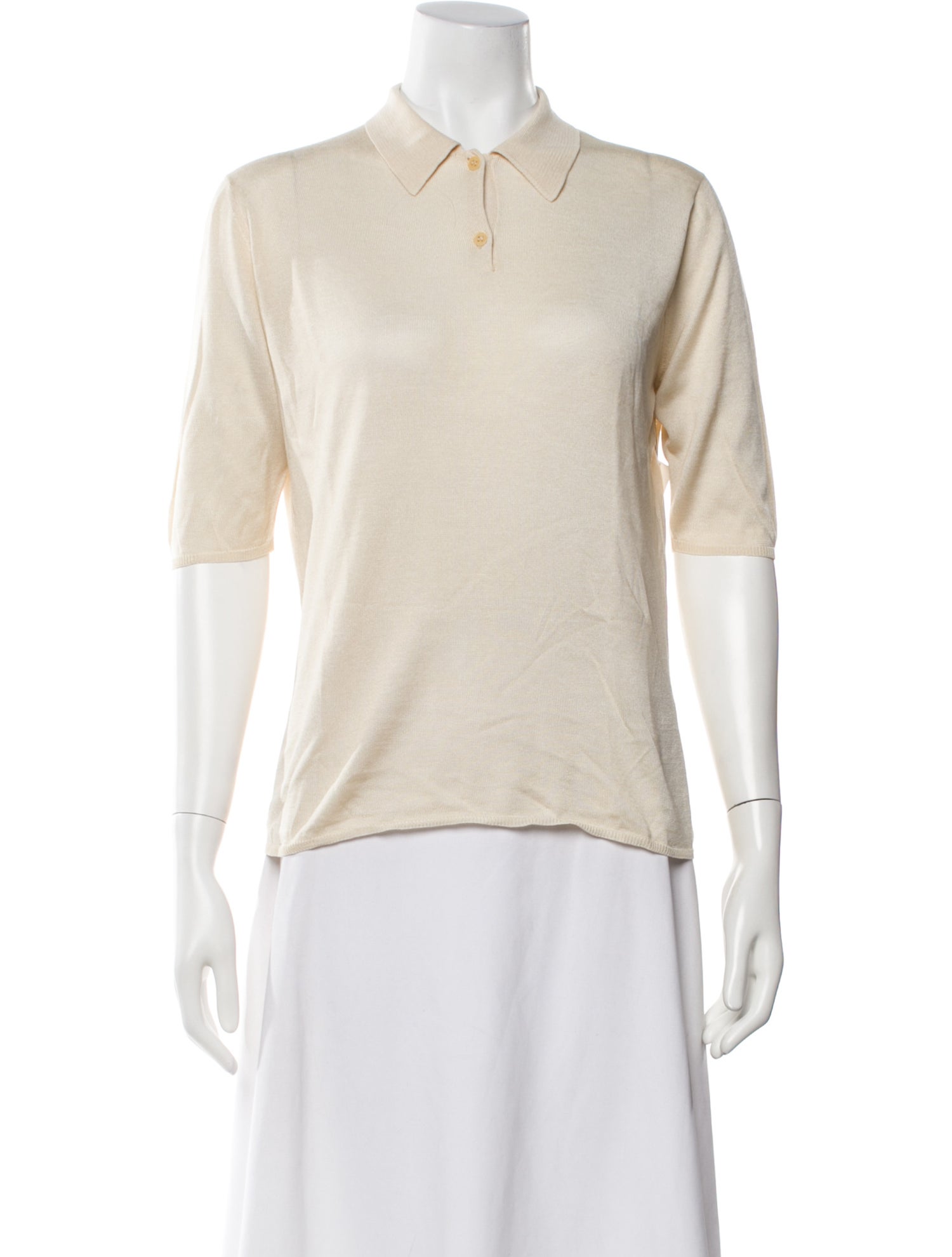 Calvin Klein Collection Vintage Silk Polo