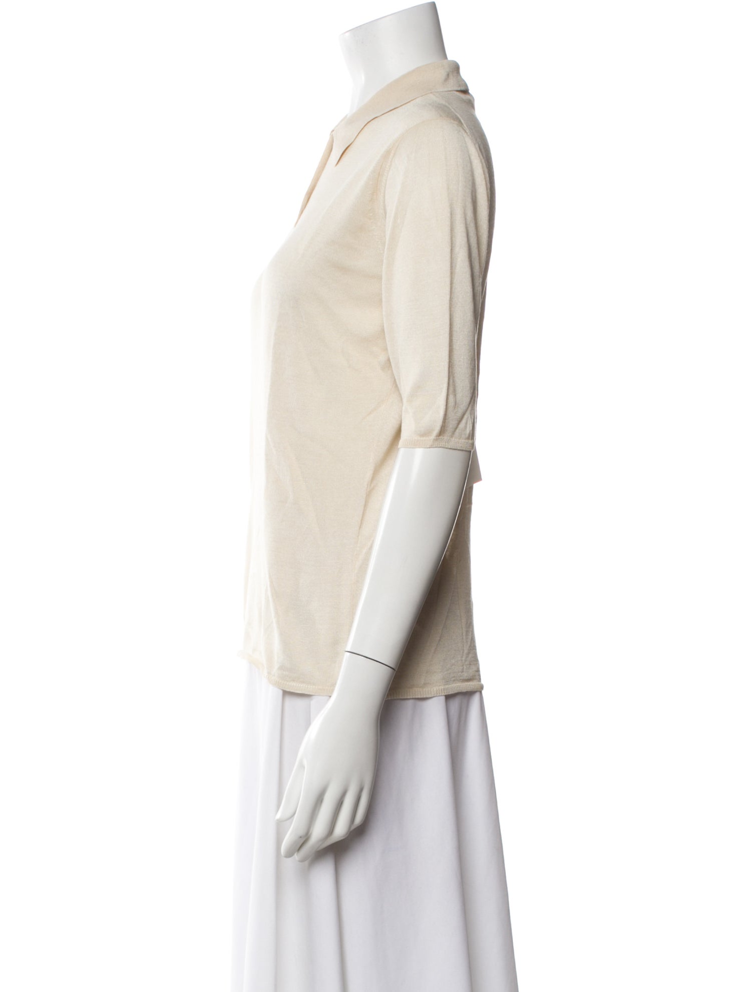 Calvin Klein Collection Vintage Silk Polo