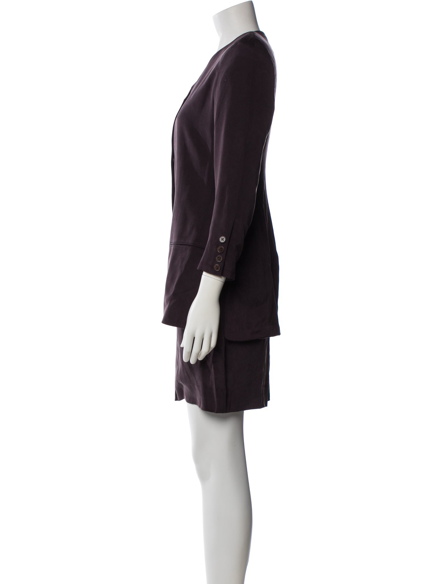 Calvin Klein Collection Vintage Silk Skirt Suit