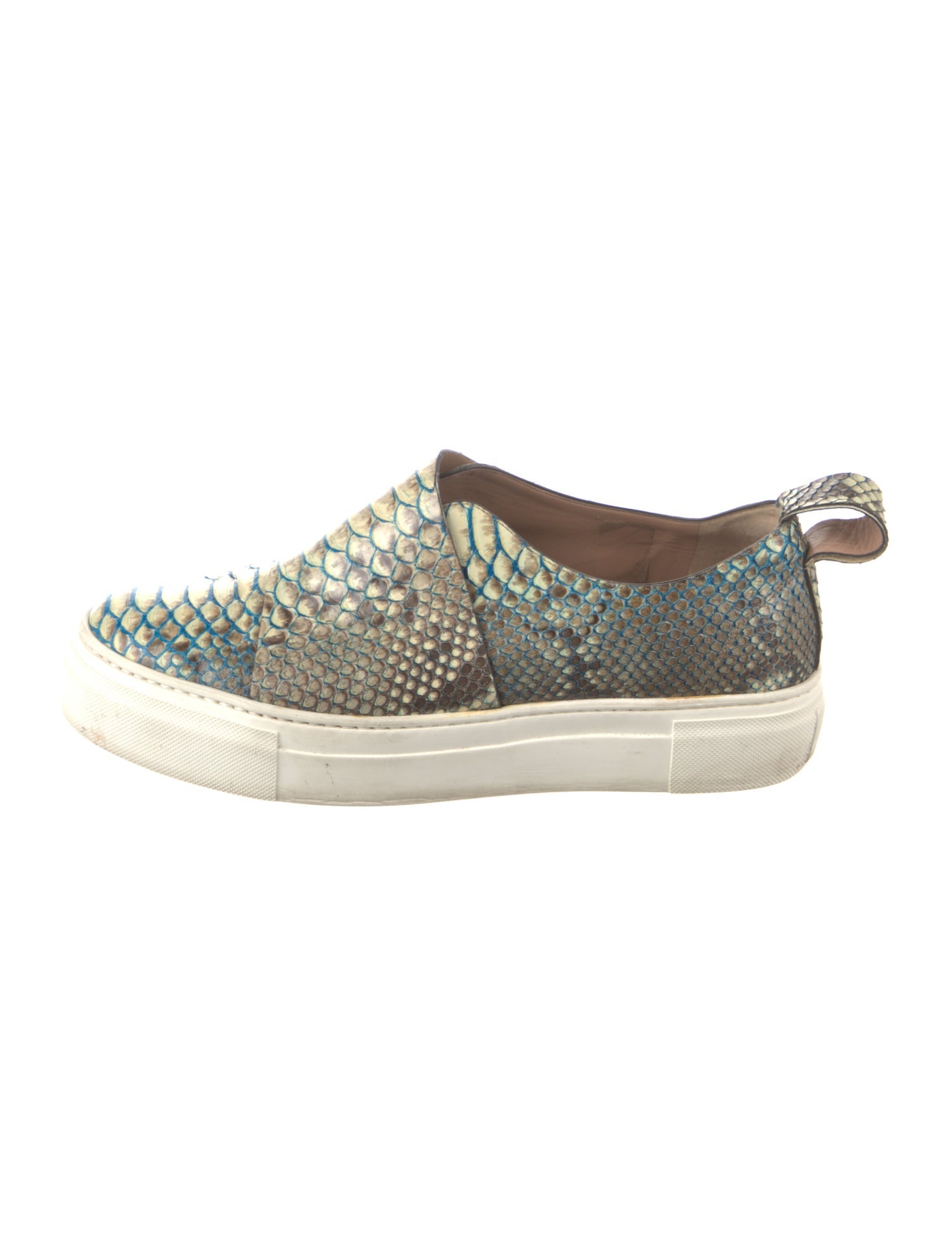 Calvin Klein Collection Snakeskin Animal Print Sneakers