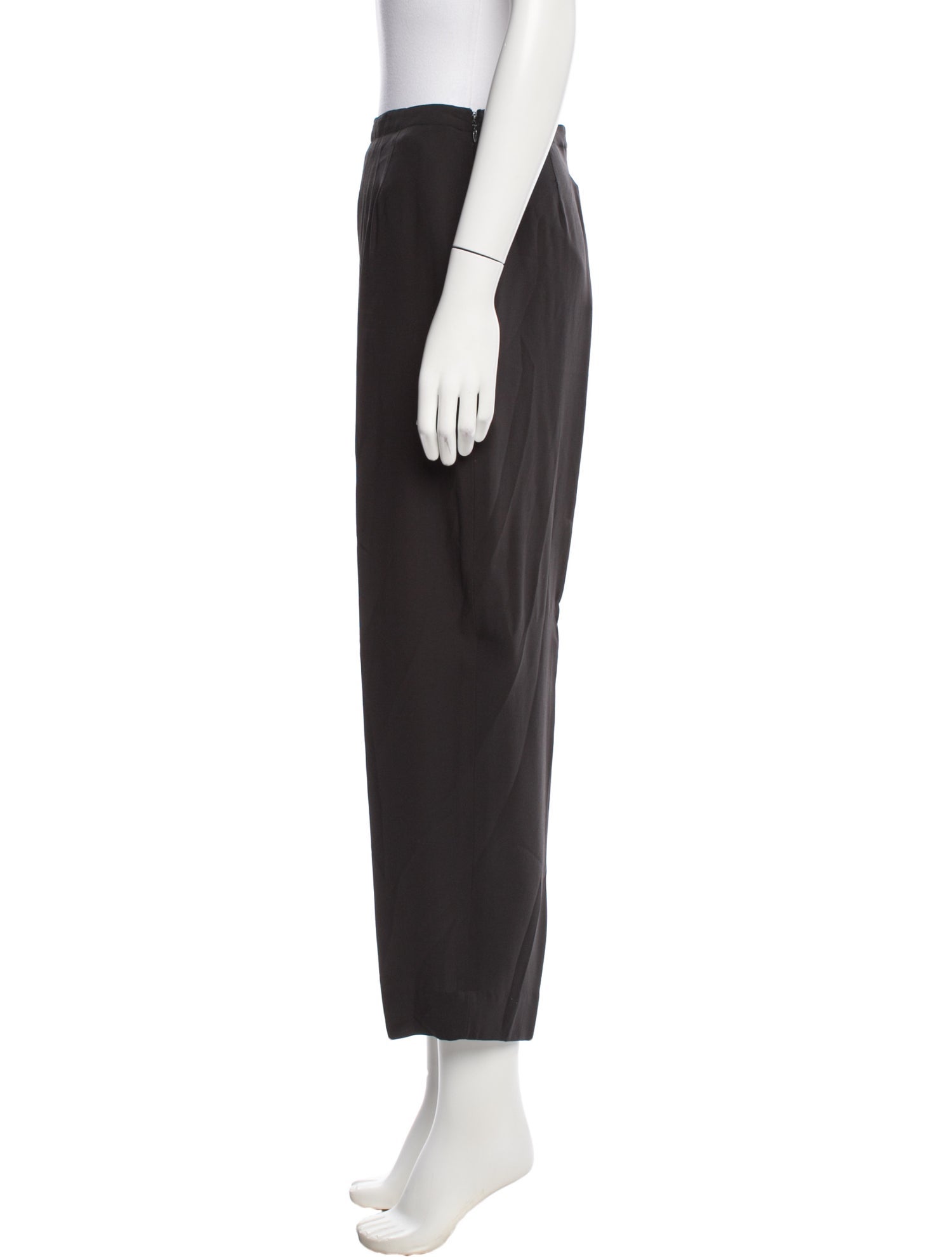 Calvin Klein Collection Silk Straight Leg Pants