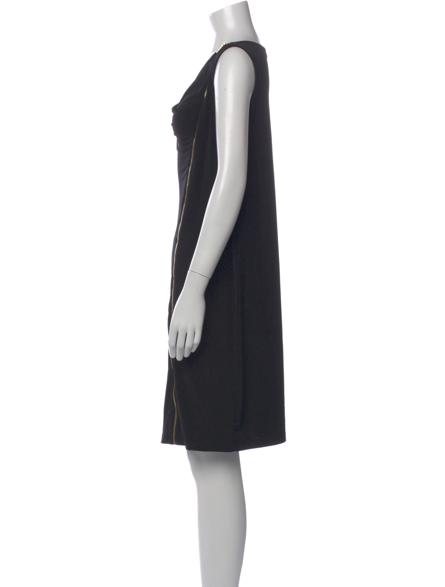 Calvin Klein Collection V-Neck Knee-Length Dress - Blue Dresses, Clothing -  CAL58277 | The RealReal