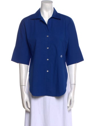 CÂLLAS MILANO Short Sleeve Button-Up Top