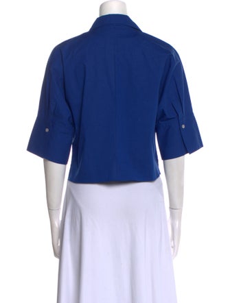 CÂLLAS MILANO Short Sleeve Button-Up Top