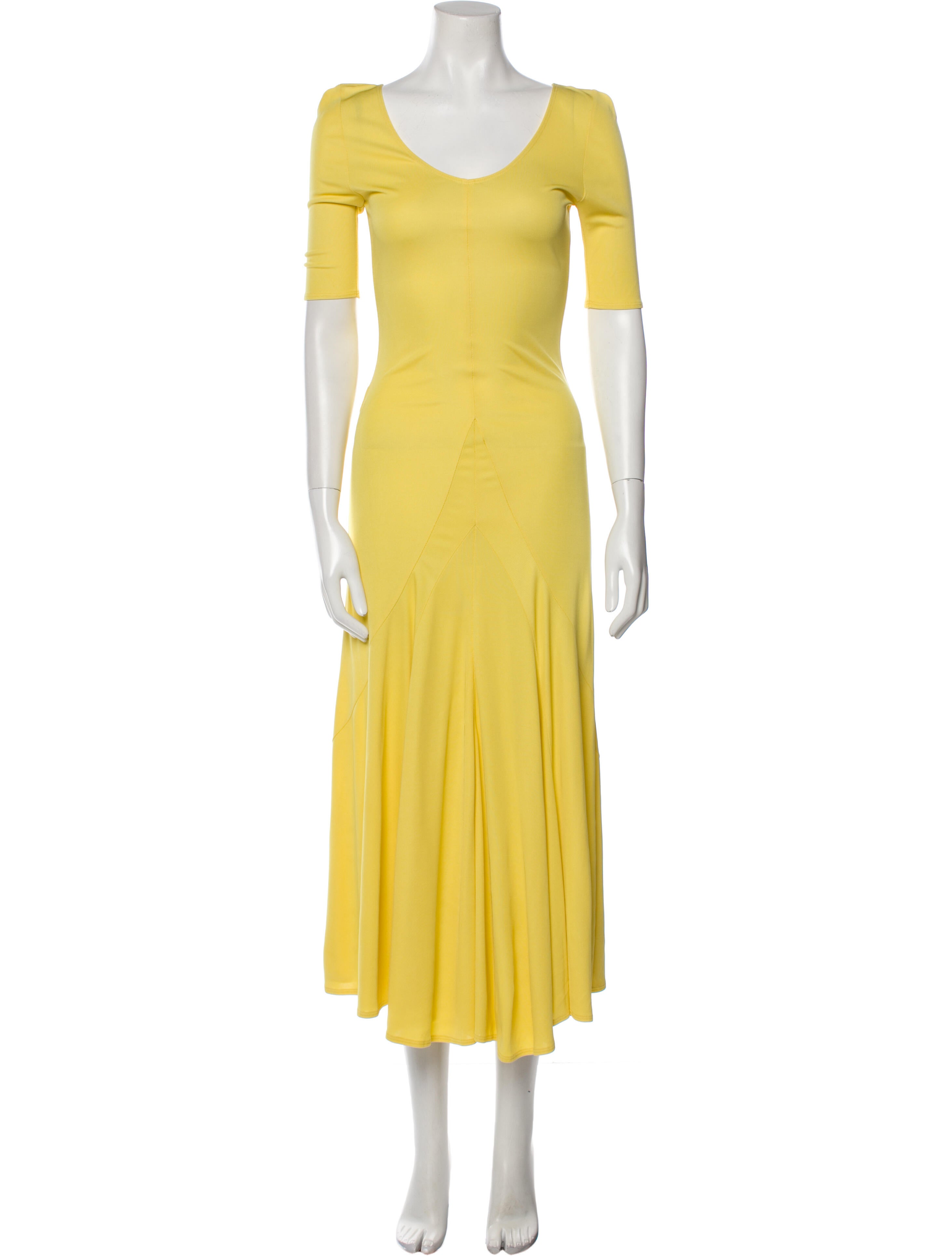 CÂLLAS MILANO Scoop Neck Long Dress