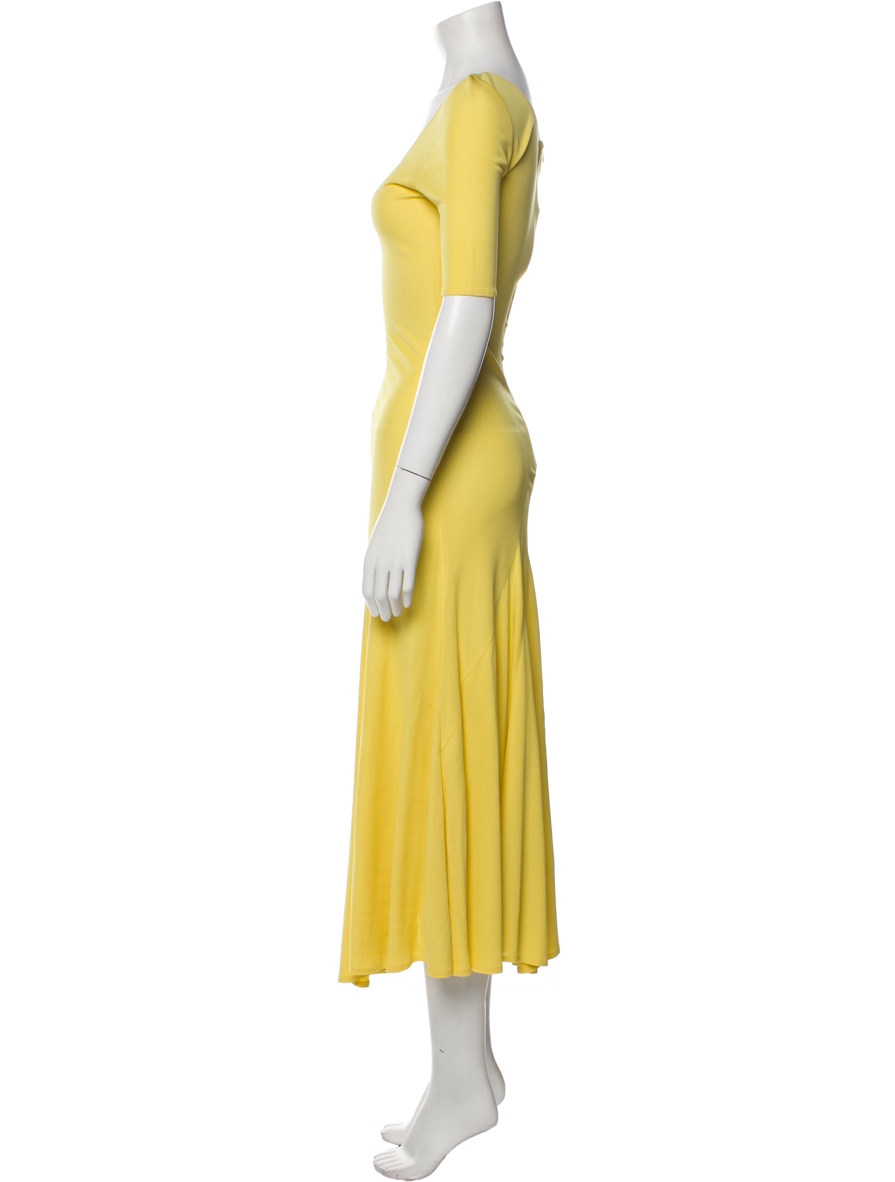 CÂLLAS MILANO Scoop Neck Long Dress