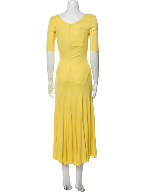 CÂLLAS MILANO Scoop Neck Long Dress