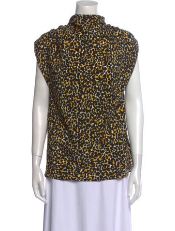 Câllas Milano Tops Silk Printed Blouse IT 40 | S