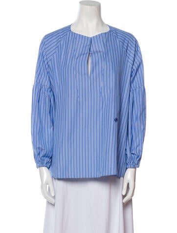 Câllas Milano Tops Striped Bateau Neckline Blouse S