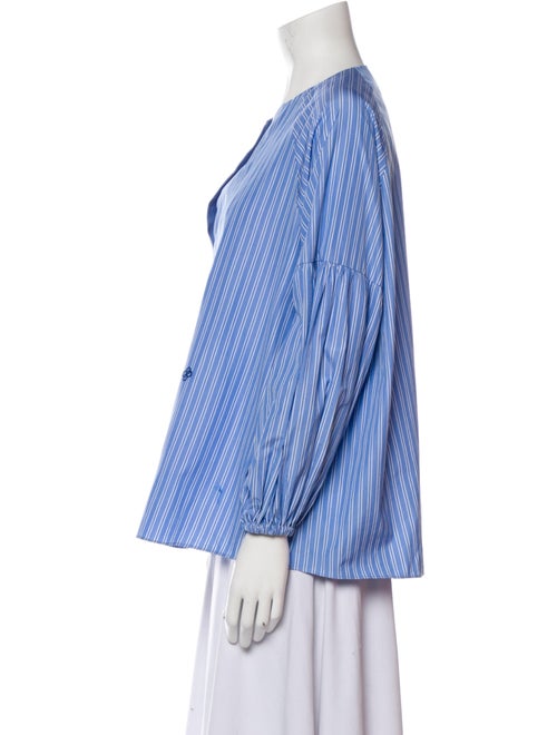 CÂLLAS MILANO Striped Bateau Neckline Blouse
