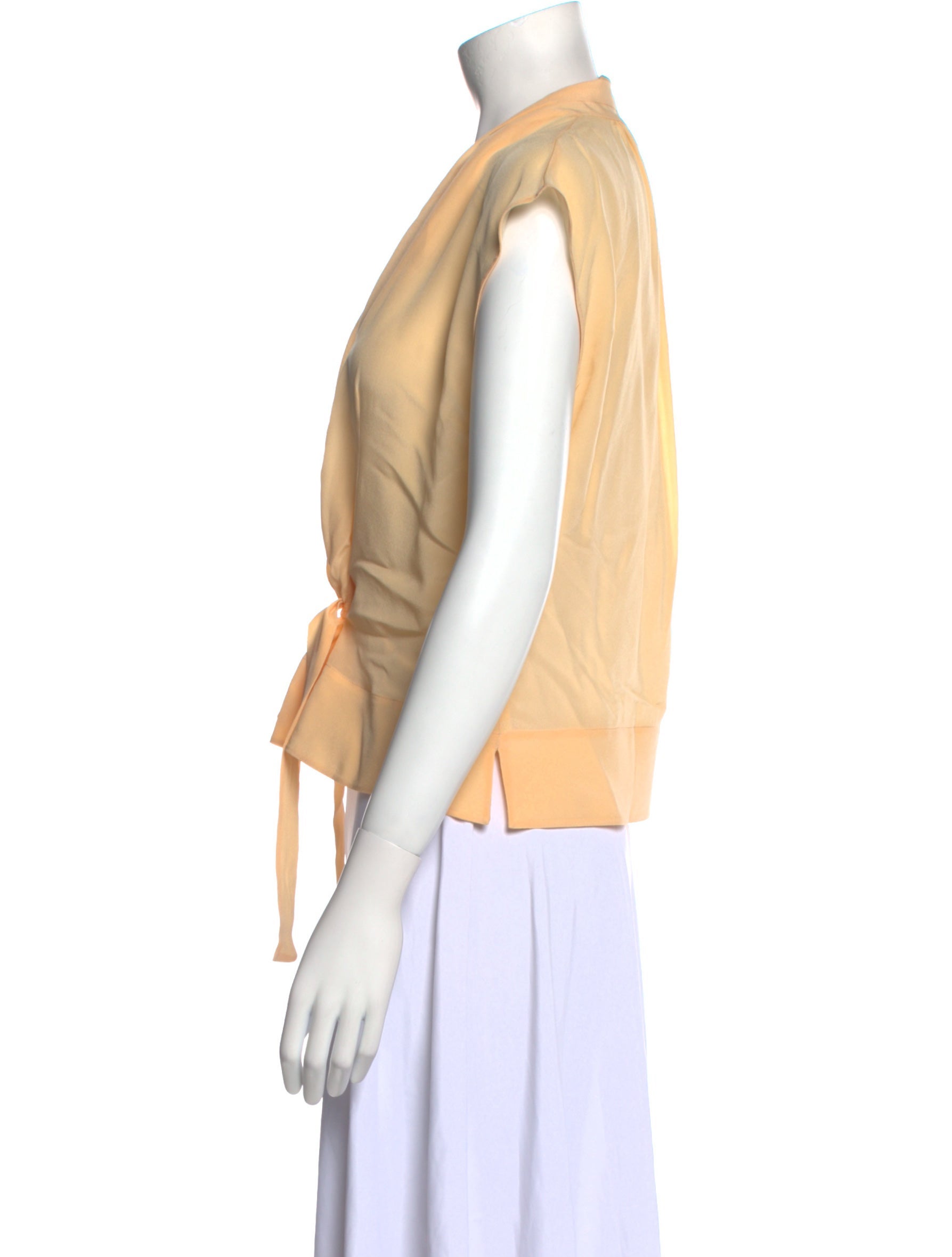 CÂLLAS MILANO V-Neck Short Sleeve Blouse