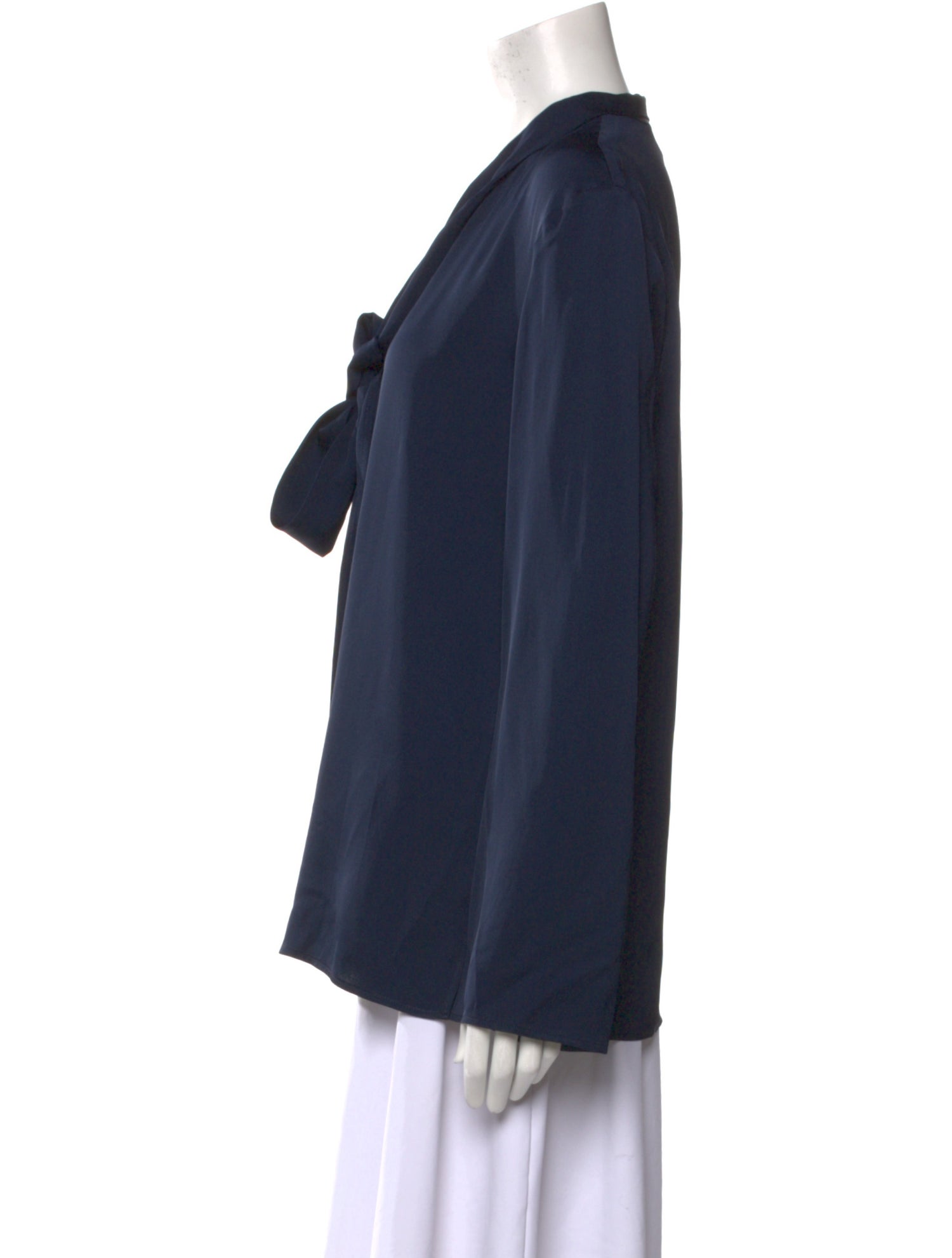 CÂLLAS MILANO V-Neck Long Sleeve Blouse