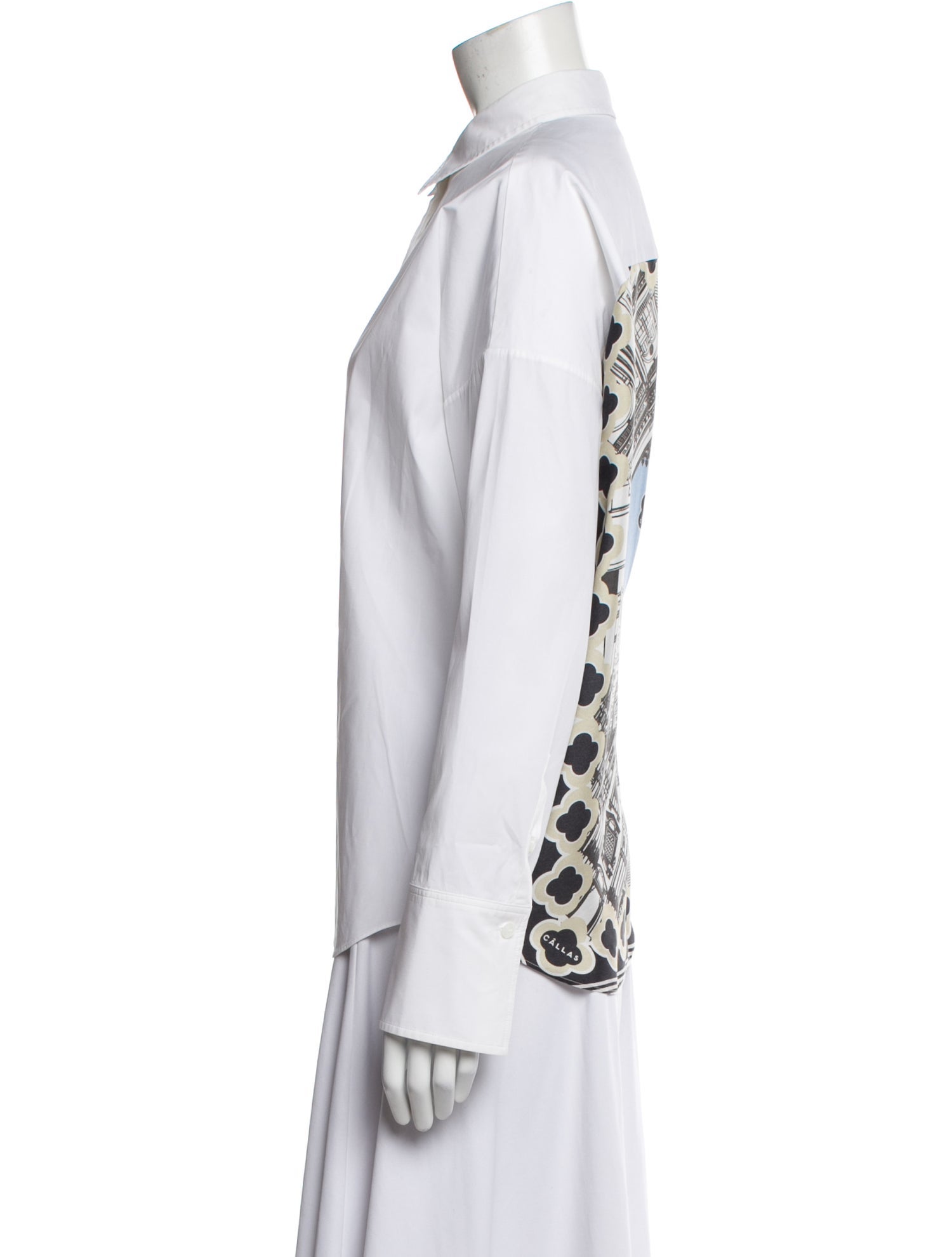 CÂLLAS MILANO Long Sleeve Button-Up Top