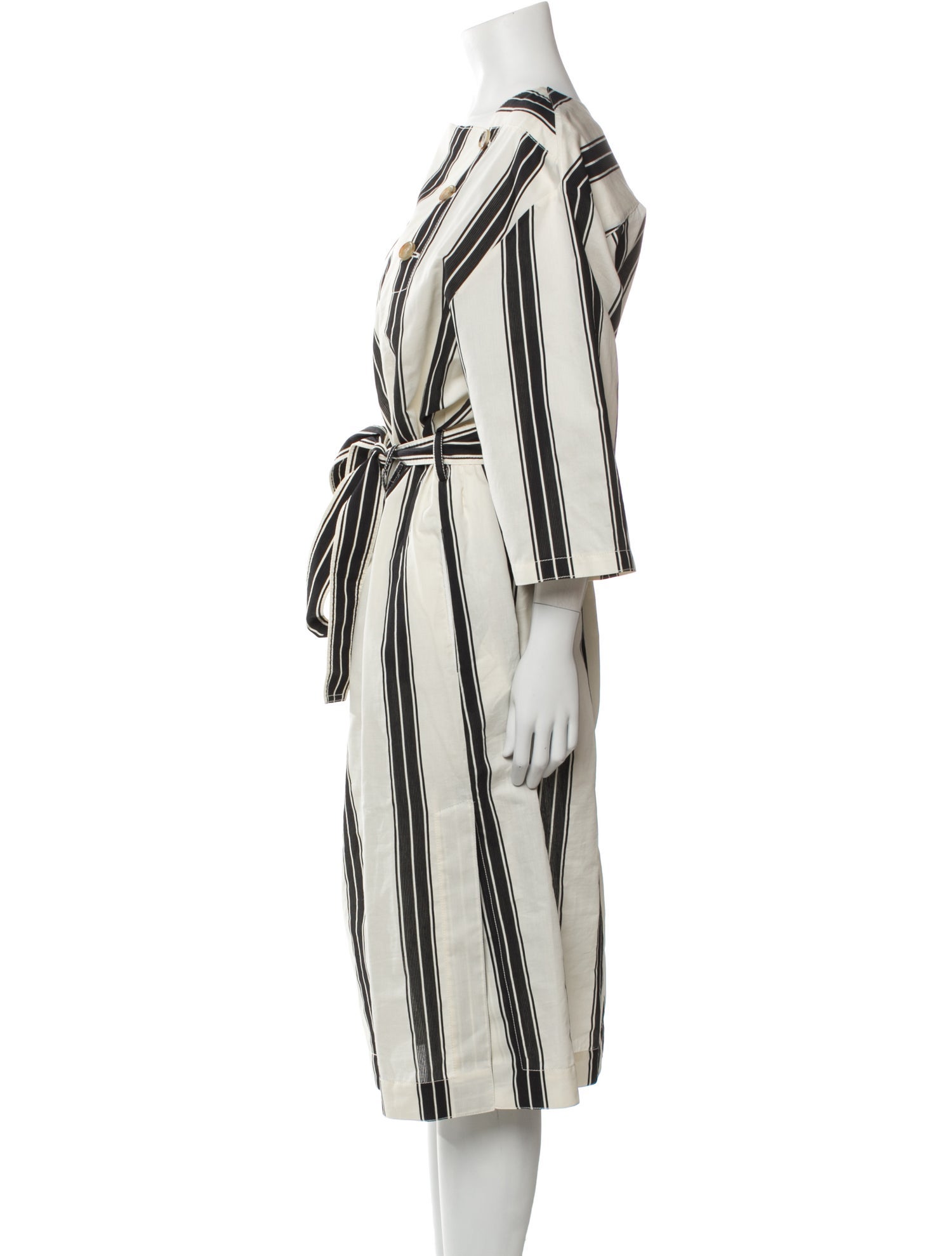 CÂLLAS MILANO Striped Midi Length Dress w/ Tags