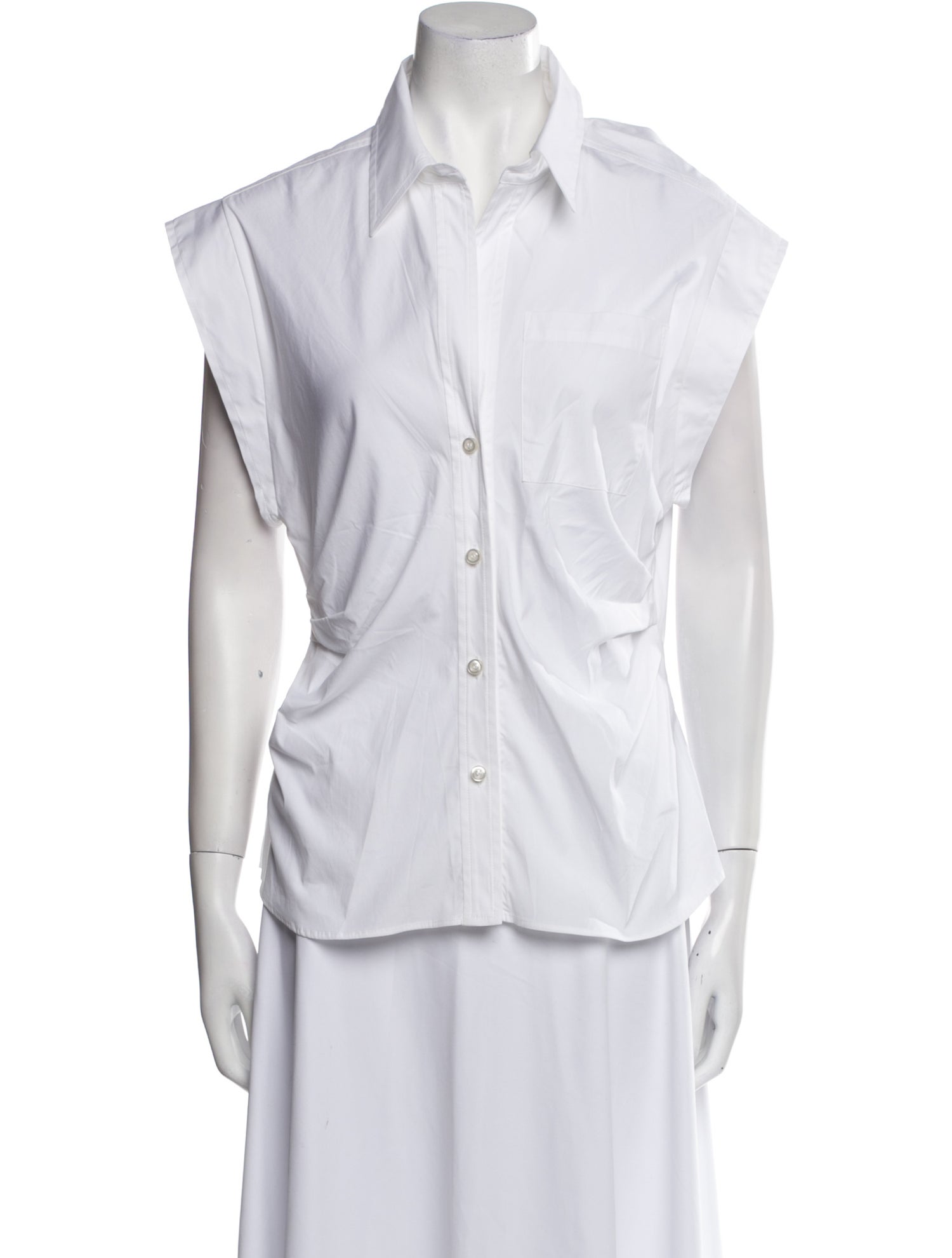 CÂLLAS MILANO Short Sleeve Button-Up Top