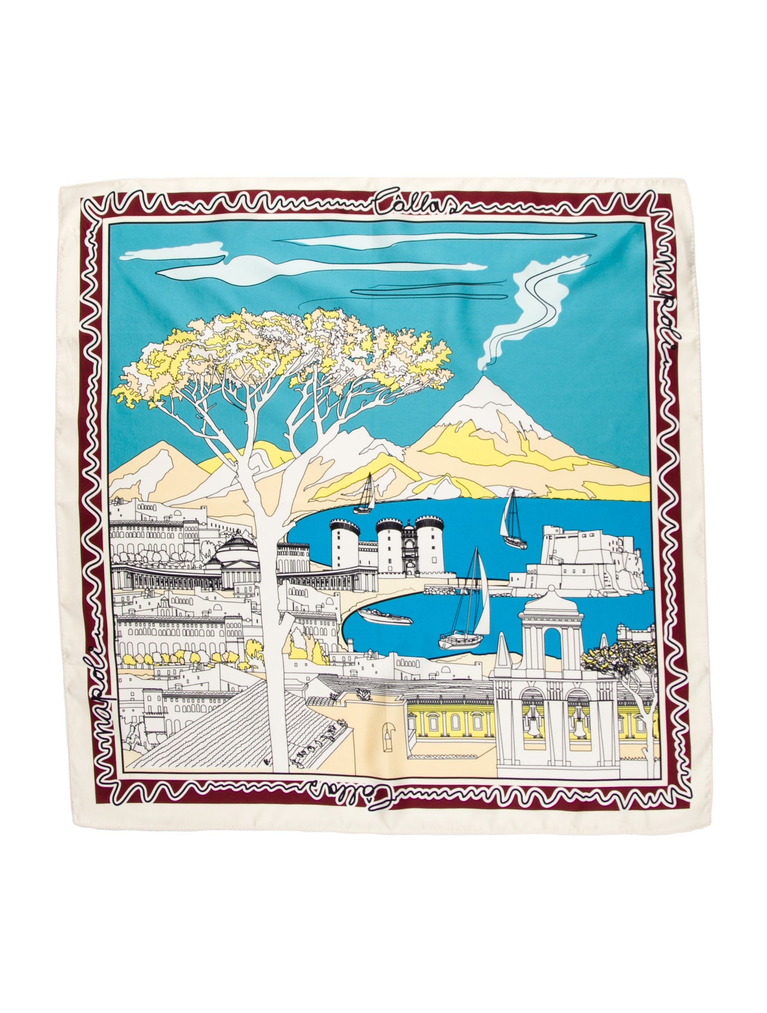 CÂLLAS MILANO Silk Printed Scarf