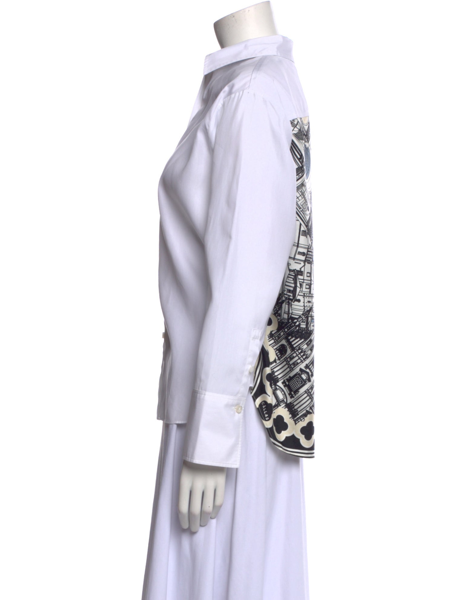 CÂLLAS MILANO Long Sleeve Button-Up Top