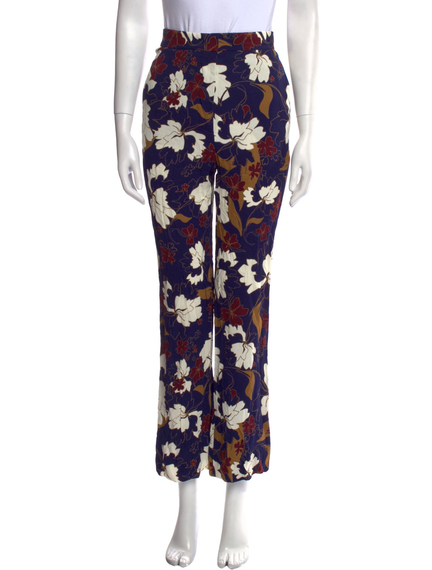 CÂLLAS MILANO Floral Print Straight Leg Pants