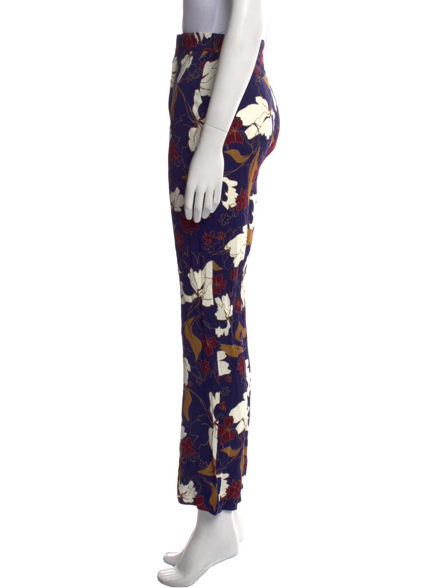 CÂLLAS MILANO Floral Print Straight Leg Pants