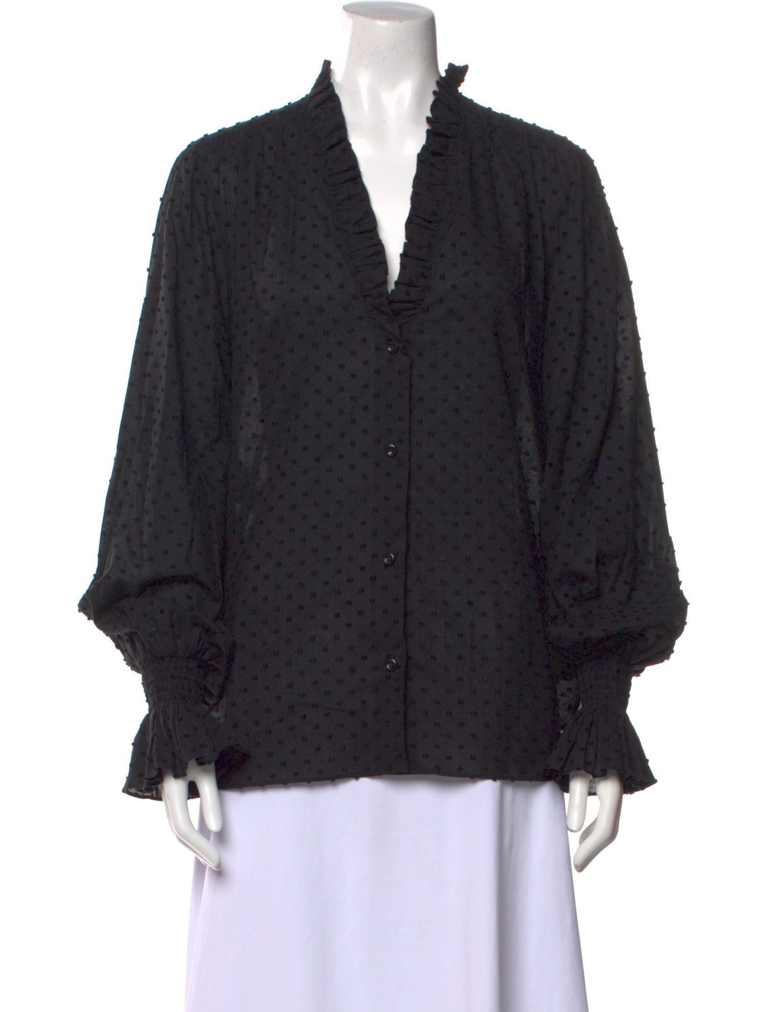 CÂLLAS MILANO Printed V-Neck Blouse