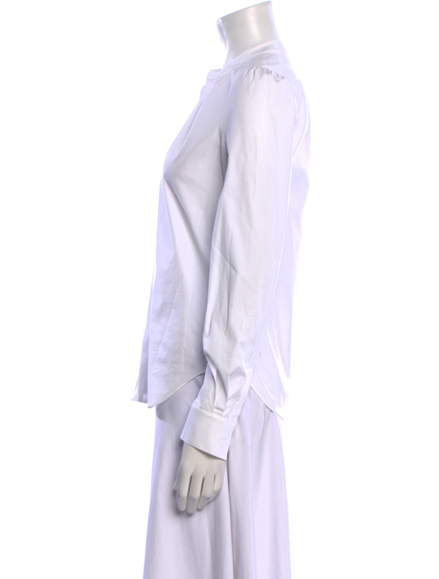 CÂLLAS MILANO V-Neck Long Sleeve Button-Up Top