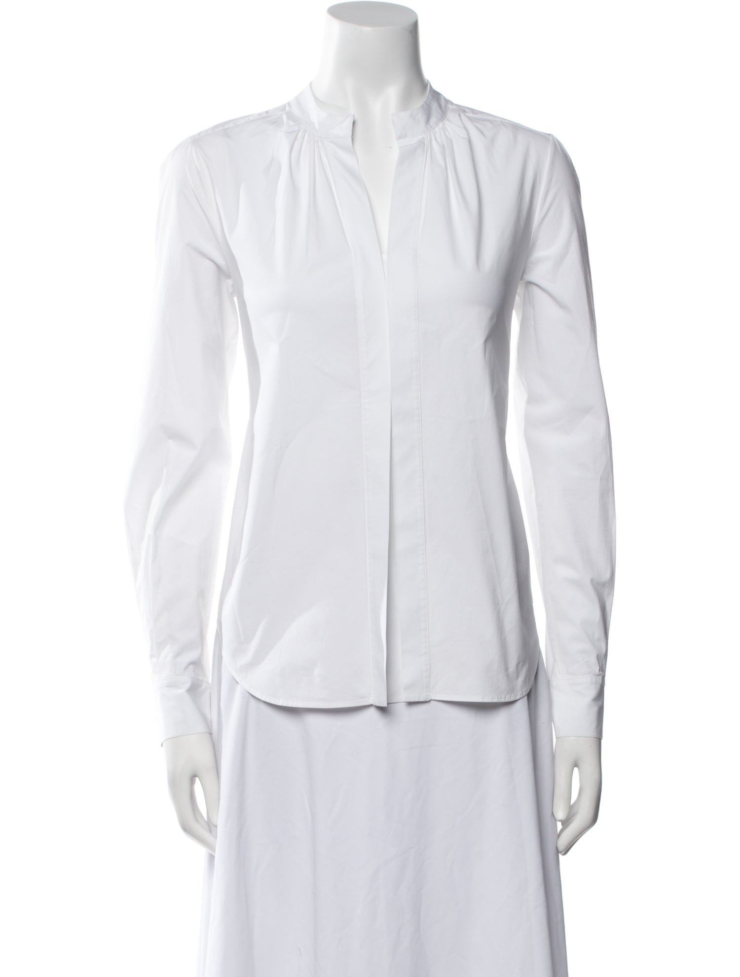 CÂLLAS MILANO V-Neck Long Sleeve Button-Up Top