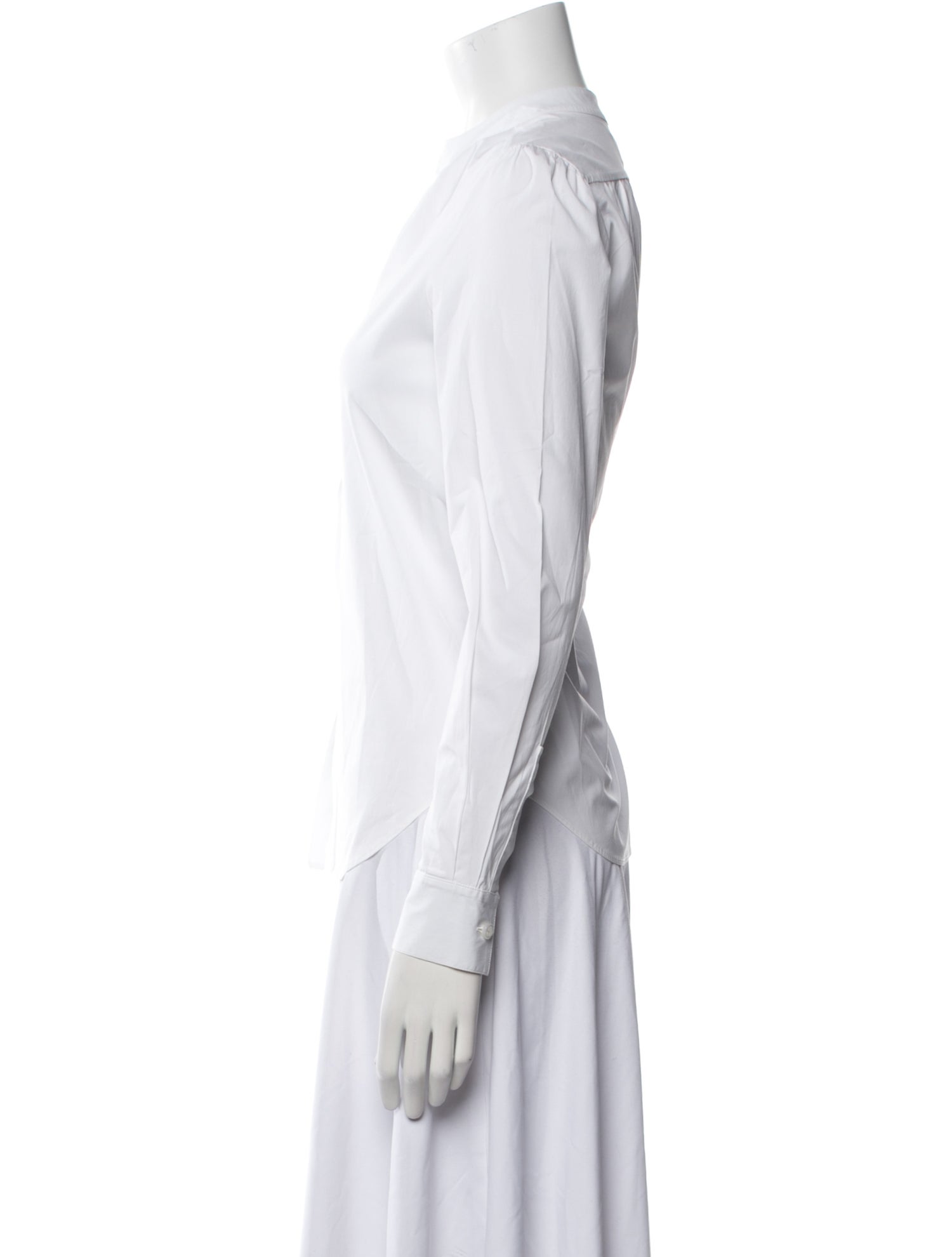 CÂLLAS MILANO V-Neck Long Sleeve Button-Up Top