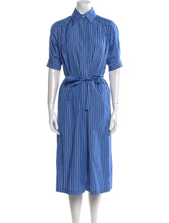 CÂLLAS MILANO Striped Midi Length Dress