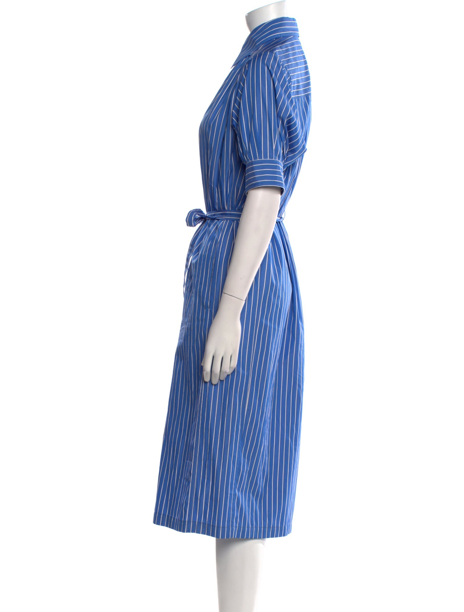 CÂLLAS MILANO Striped Midi Length Dress