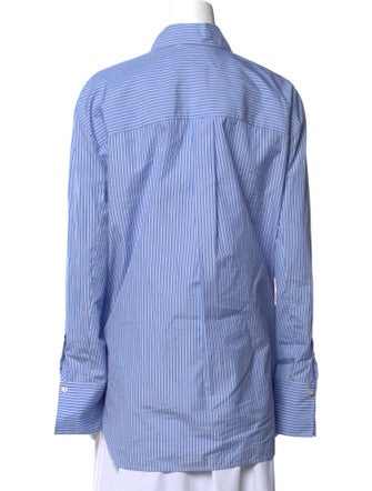 CÂLLAS MILANO Striped Long Sleeve Button-Up Top