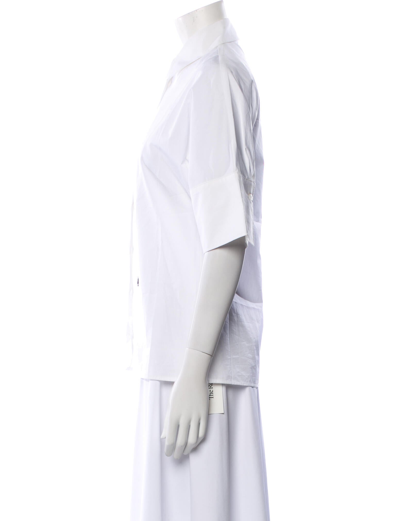 CÂLLAS MILANO Three-Quarter Sleeve Button-Up Top