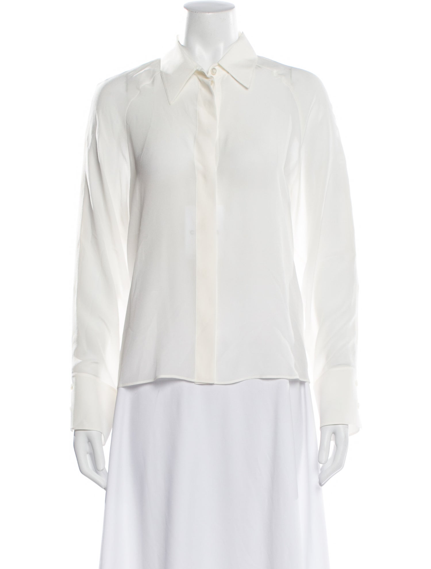 CÂLLAS MILANO Silk Long Sleeve Blouse
