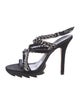 Camilla Skovgaard Satin Chain-Link Accents Sandals