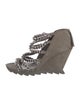 Camilla Skovgaard Suede Chain-Link Accents Sandals