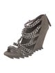 Camilla Skovgaard Suede Chain-Link Accents Sandals