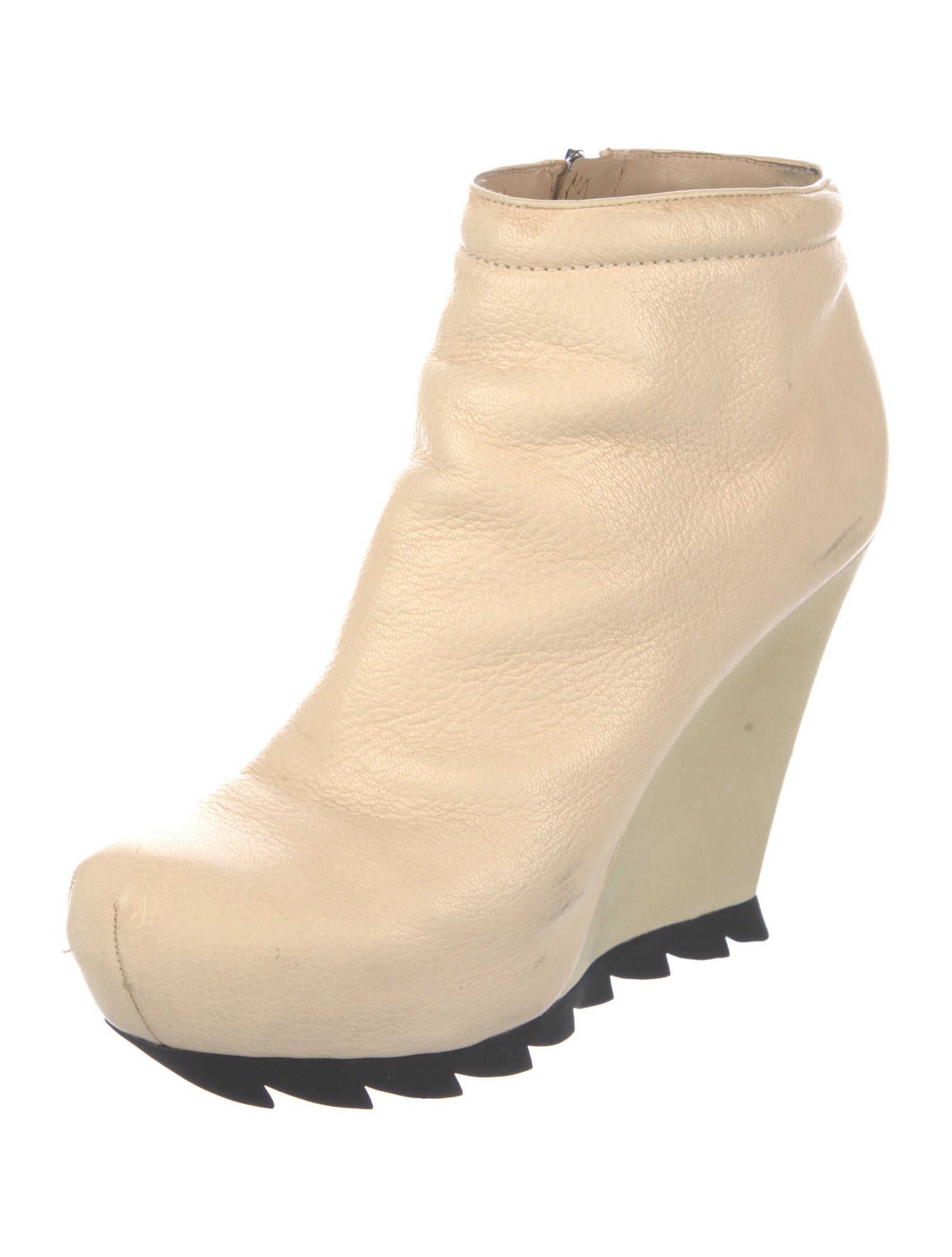 Camilla Skovgaard Leather Colorblock Pattern Boots