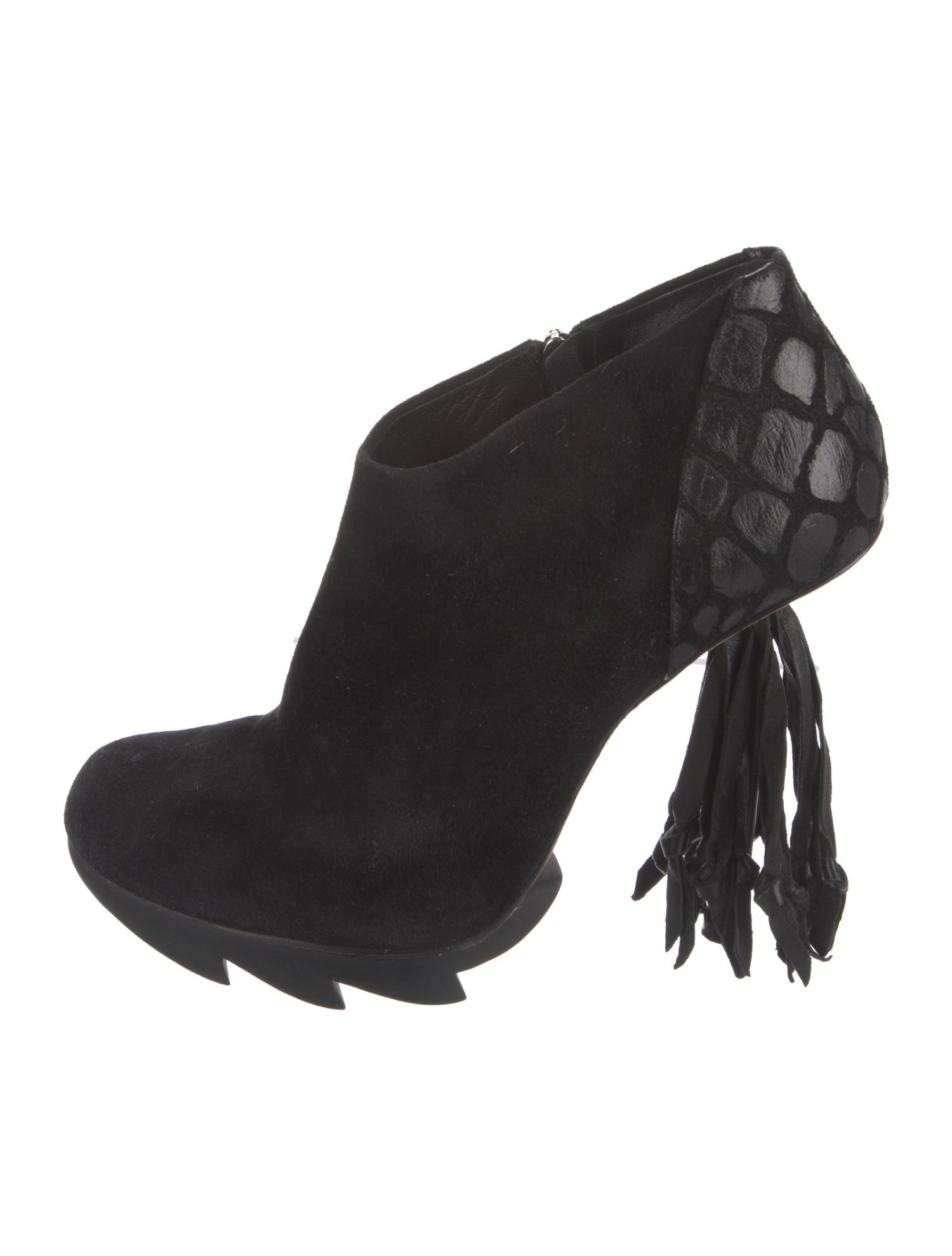 Camilla Skovgaard Suede Fringe Trim Accent Pumps