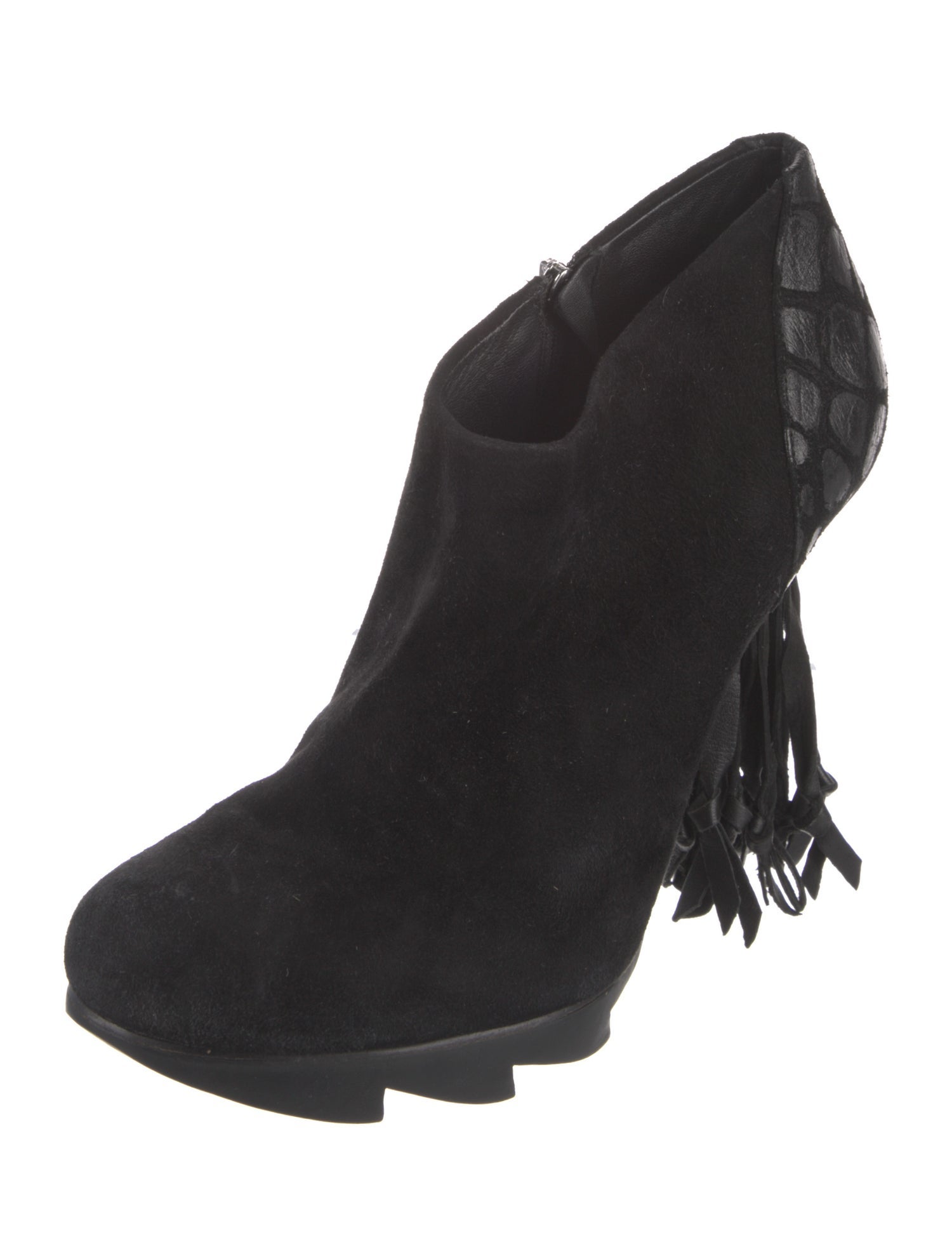 Camilla Skovgaard Suede Fringe Trim Accent Pumps