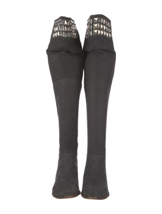 Candela Suede Studded Accents Boots