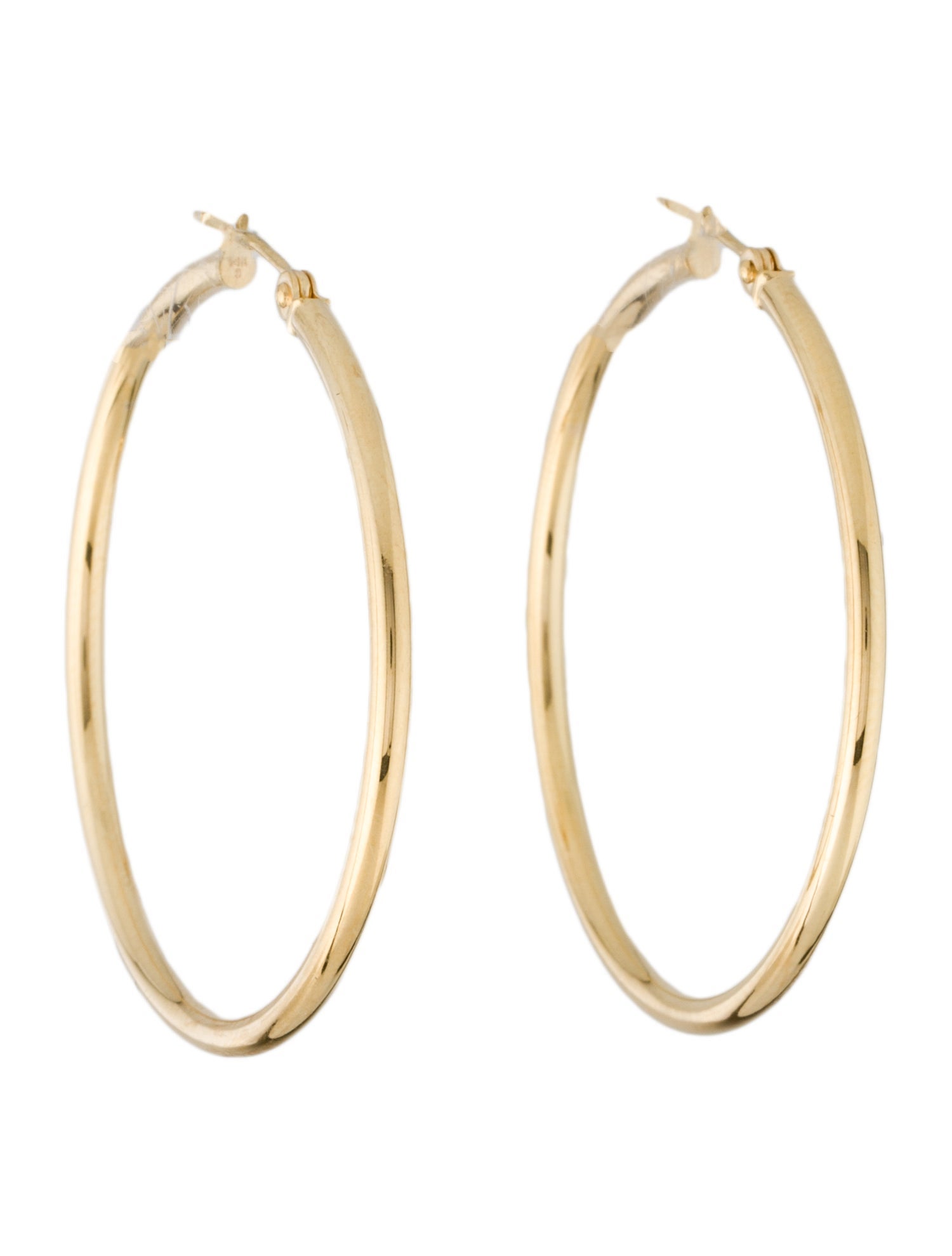 Candela 14K Polished Hoop Earrings
