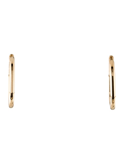 Candela 14K Polished Oval Hoop Earrings