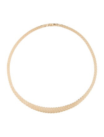 Candela 14K Chevron Link Collar Necklace