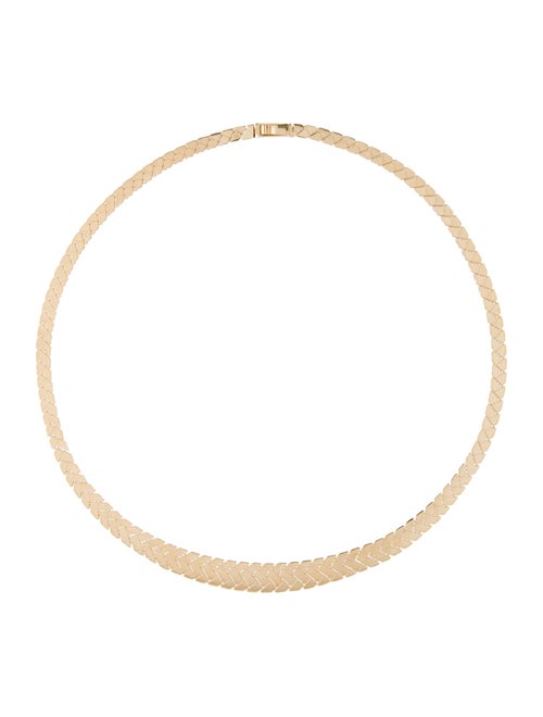 Candela 14K Chevron Link Collar Necklace