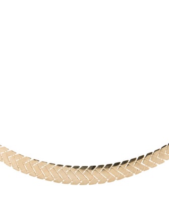 Candela 14K Chevron Link Collar Necklace