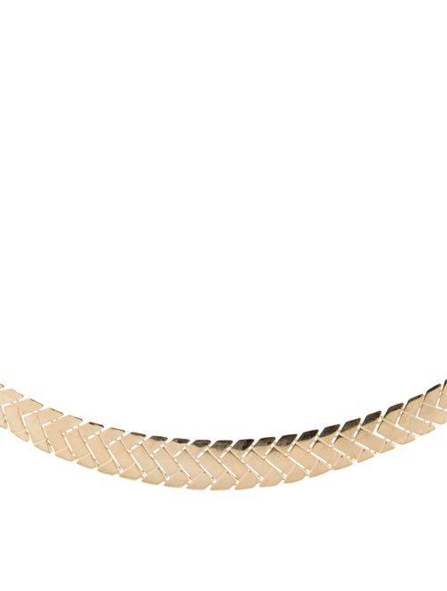 Candela 14K Chevron Link Collar Necklace