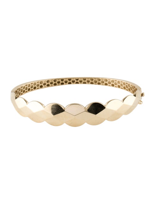 Candela 14K Scalloped Hinged Bracelet