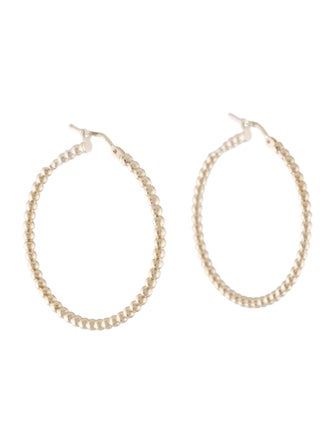 Candela 14K Beaded Hoop Earrings